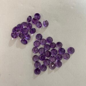 Ametista 6x5 mm - pacote 40 ct