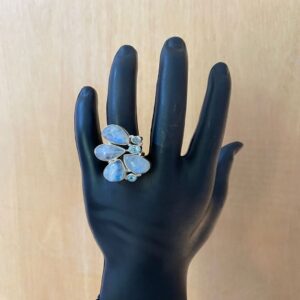 Anel elaborado Pedra da lua