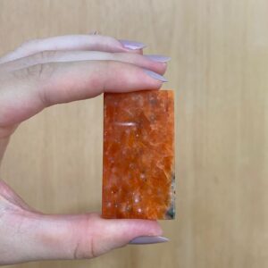 Calcita laranja - placa